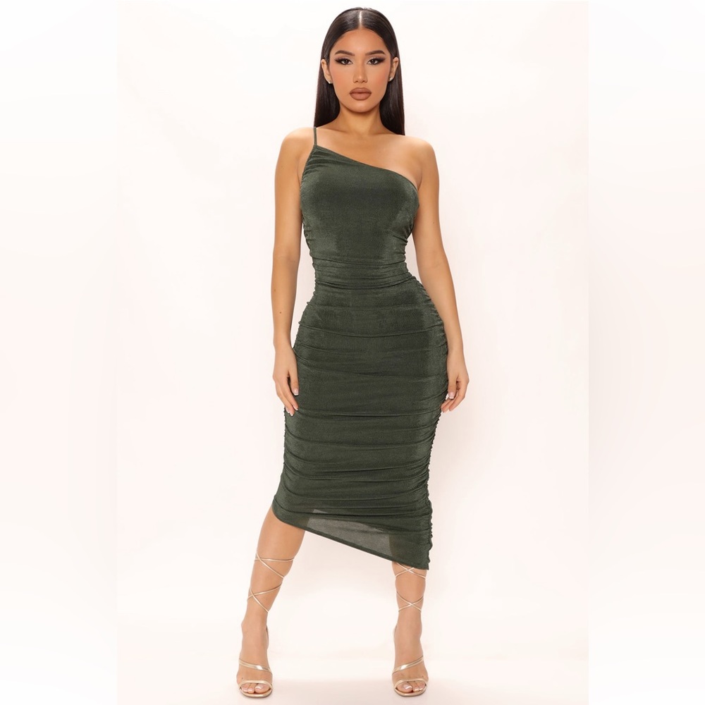 On Board Slinky Midi Dress - Fashionnova